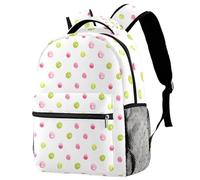 RODAILYCAY Zaino da viaggio per computer portatile con coniglio che gioca a pois zaino per scuola superiore grande zaino carino per uomo donna, Multicolore 3, 29.4x20x40cm/11.5x8x16 in, Casual