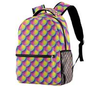 RODAILYCAY Zaino da viaggio per computer portatile con fantasma di una bara di Halloween, zaino per scuola superiore, zaino carino per uomo e donna, Multicolore 6., 29.4x20x40cm/11.5x8x16 in, Casual