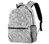 RODAILYCAY Zaino da viaggio per computer portatile con lettera principessa, zaino per scuola superiore, grande capacità, zaino carino per uomini e donne, Multicolore 3, 29.4x20x40cm/11.5x8x16 in