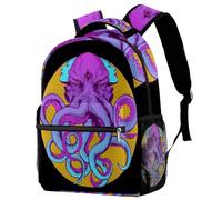 RODAILYCAY Zaino da viaggio per computer portatile, con mappa delle parole, zaino per scuola superiore, grande capacità, zaino carino per uomini e donne, Multicolore 7, 29.4x20x40cm/11.5x8x16 in