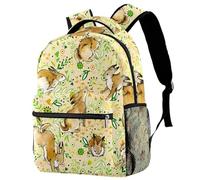 RODAILYCAY Zaino da viaggio per computer portatile con scritta "Cute Cartoon Group", per scuola superiore e universitaria, grazioso zaino per uomini e donne, Multicolore 4., 29.4x20x40cm/11.5x8x16 in