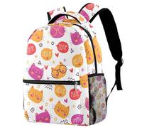 RODAILYCAY Zaino da viaggio per computer portatile con simpatici animali autunnali, zaino per scuola superiore, zaino carino per uomo e donna, Multicolore 3, 29.4x20x40cm/11.5x8x16 in, Casual