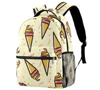 RODAILYCAY Zaino da viaggio per computer portatile con texture vulcanica magma zaino per scuola superiore zaino per libri carino zaino per uomo donna, Multicolore 5., 29.4x20x40cm/11.5x8x16 in, Casual