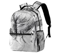 RODAILYCAY Zaino da viaggio per computer portatile da viaggio con disegno a mano grande zaino per libri carino zaino per uomini donne, Multicolore 1., 29.4x20x40cm/11.5x8x16 in, Casual