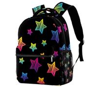 RODAILYCAY Zaino da viaggio rosso con cuori geometrici 3D per computer portatile universitario scuola superiore zaino per libri carino zaino da donna, Multicolore 2., 29.4x20x40cm/11.5x8x16 in, Casual