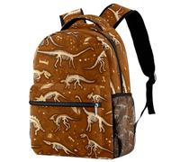 RODAILYCAY Zaino scolastico per uomini e donne, borsa da viaggio per laptop con osso di dinosauro, zaino leggero per università, zaino casual
