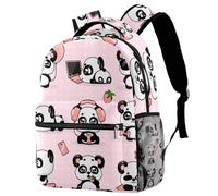 RODAILYCAY Zaino scolastico per uomini e donne, borsa da viaggio per laptop con panda pazzo, zaino leggero per università, zaino casual