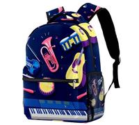 RODAILYCAY Zebra, zaino per la scuola per bambini, impermeabile, casual, per libri, computer portatile, da donna, Multicolore 8., 29.4x20x40cm/11.5x8x16 in, Casual
