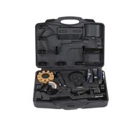 Rodcraft RC7095K - Set di attrezzi per smerigliatrice multipla ad aria compressa MBX RC7095, regolazione continua della velocità, manico regolabile, con molti accessori, in valigetta di plastica