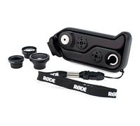 Rode Grip+ 920536 Kit Supporto Multifunzione per Ixy, Attacco a Slitta per l'iPhone 4 /4S e 3 Lenti Macro/Tele 2x/Grandangolo 180°, Nero/Antracite