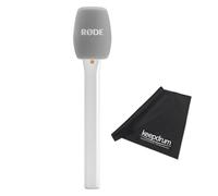 Rode Interview - Micro adattatore manuale per sistema micromicrofono wireless, bianco con panno in microfibra Keepdrum