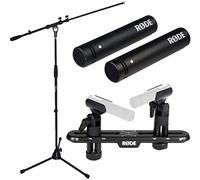 Rode M5 MP - Set microfono + supporto per microfono Keepdrum + Rode Stereo Bar