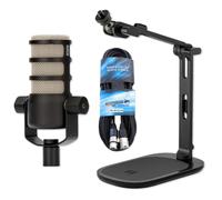 Rode - Microfono Podmic con treppiede da tavolo DS-3 e cavo XLR Keepdrum