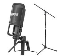 RODE NT-USB Microfono a Condensatore con Braccio da Studio Braccio Treppiede