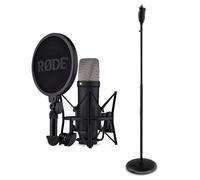 Rode NT1 5th Generation Microfono Studio Nero con supporto microfono Keepdrum