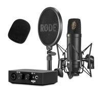Rode NT1-Kit - Microfono da studio con interfaccia AI-1 e protezione antipop Keepdrum WS2