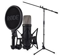 Rode NT1 Microfono da studio XLR USB 5a generazione Nero + supporto per microfono Keepdrum