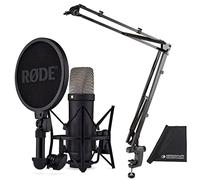 Rode NT1 Signature Serie Black Microfono Studio Nero + K-M 23840 braccio articolato + panno in microfibra Keepdrum