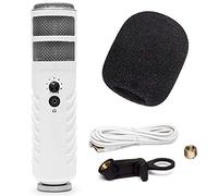 Rode Podcaster MKII - Microfono radio USB con altoparlante e protezione pop in schiuma Keepdrum WS02