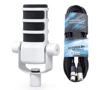 Rode Podmic - Microfono podcast professionale bianco + cavo keepdrum XLR