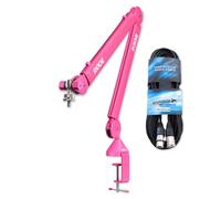 Rode PSA1+ Plus Braccio microfono da tavolo braccio articolato rosa con cavo keepdrum XLR