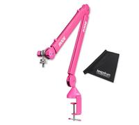Rode PSA1+ Plus Braccio microfono da tavolo braccio articolato rosa con panno in microfibra keepdrum