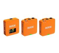 Rode Sistema microfonico digitale Wireless GO (Gen. 3), a 2 canali, senza fili Arancione