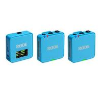 Rode Sistema microfonico digitale Wireless GO (Gen. 3), a 2 canali, senza fili blu