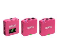 Rode Sistema microfonico digitale Wireless GO (Gen. 3), a 2 canali, senza fili rosa