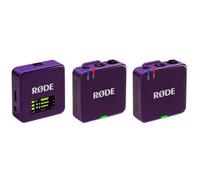 Rode Sistema microfonico digitale Wireless GO (Gen. 3), a 2 canali, senza fili viola