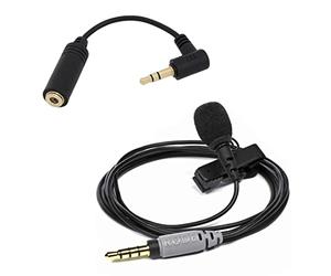 Rode Smartlav+ microfono Lavalier + cavo adattatore Keepdrum ADP03 3,5 mm TRRS-TRS