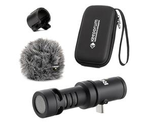 Rode Videomic Me-C+ - Microfono USB-C per smartphone iOS e Android con custodia morbida Keepdrum