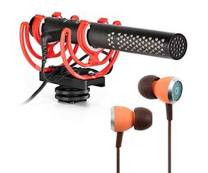 Rode Videomic NTG - Microfono per fotocamera + auricolari Audiofly