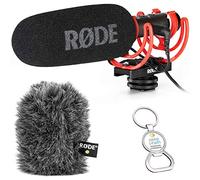 Rode Videomic NTG - Microfono per fotocamera con protezione antivento in pelliccia WS11 e apribottiglie di Keepdrum