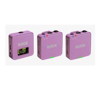 Rode Wireless GO (Gen. 3) lilla, sistema microfonico a 2 canali, digitale, senza fili