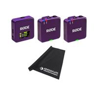 Rode Wireless GO Gen 3 - Sistema radio wireless a 2 canali con panno in microfibra Keepdrum
