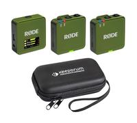 Rode Wireless GO Gen 3 - Sistema radio wireless a 2 canali Moss Kaki con custodia morbida Keepdrum