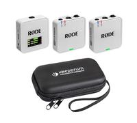 Rode Wireless GO Gen 3 - Sistema wireless a 2 canali, colore: Bianco con custodia morbida Keepdrum