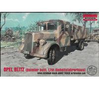 RODEN OPEL BLITZ DAIMLER (BULLT. L701 EINHELTSFAHRERHAUS) 1/72 ART 719 KIT
