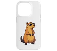 Rodents, Wild Animal Lovely Cute Capybara Custodia per iPhone 14 Pro