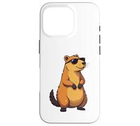 Rodents, Wild Animal Lovely Cute Capybara Custodia per iPhone 16 Pro