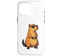Rodents, Wild Animal Lovely Cute Capybara Custodia per iPhone 16 Pro Max