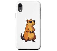 Rodents, Wild Animal Lovely Cute Capybara Custodia per iPhone XR