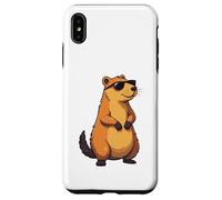 Rodents, Wild Animal Lovely Cute Capybara Custodia per iPhone XS Max