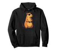 Rodents, Wild Animal Lovely Cute Capybara Felpa con Cappuccio