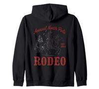 Rodeo annuale del Polo Nord 25 Dicembre Cowboy Santa Felpa con Cappuccio