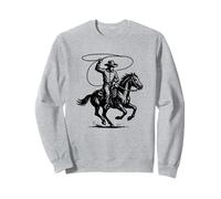 Rodeo Cowboy, xilografia Western Vintage Look Felpa