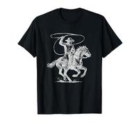 Rodeo Cowboy, xilografia Western Vintage Look Maglietta