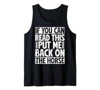 Rodeo Horse Riding Can Raed Put Me Back On Cowboy Canotta