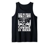 Rodeo Horse Riding No Dread The Cowboy Is Here Cowboy Canotta